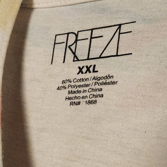 Freeze Multi Color Butterfly Crop Top. - Picture 4 of 6